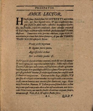Tullum Hostilium Observationibus Varii Generis Illustratum Amplissimi Philosophici Ordinis : Lipsiae, A. O. R. MDCCXX. XIII. Aprilis.