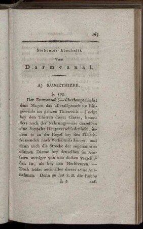 Siebenter Abschnitt. Vom Darmcanal