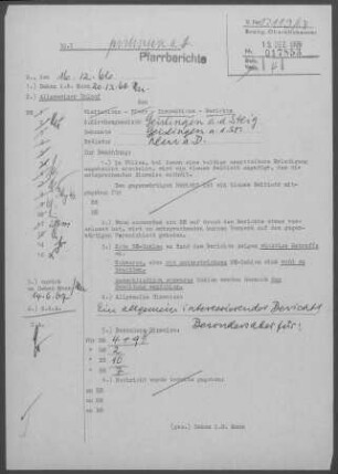 Geislingen/Steige Gesamtgemeinde: Inspektionsbericht 1966