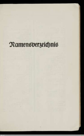 Namensverzeichnis