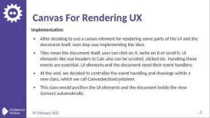 Canvas For Rendering UX