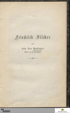 Friedrich Silcher