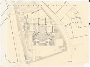 Schauspielhaus, Hannover Wettbewerb: Grundriss 2.OG 1:200