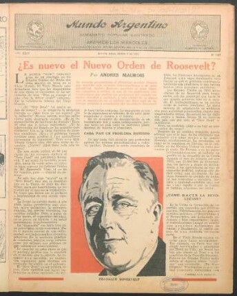 ¿Es nuevo el Nuevo Orden de Roosevelt?
