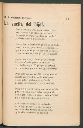 La vuelta del hijo!