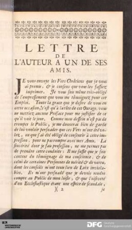 Lettre De L'Auteur.