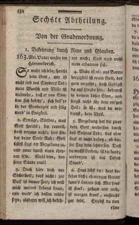 Sechste Abtheilung. Von der Gnadenordnung.