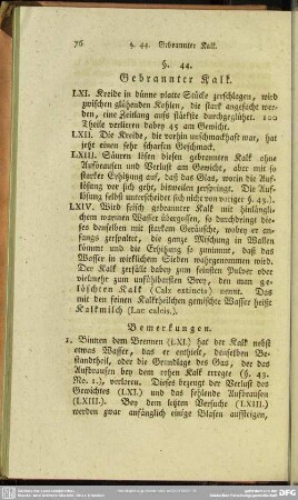 §. 44. Gebrannter Kalk