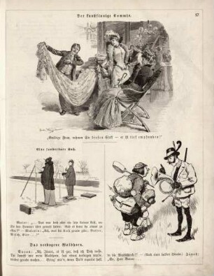 "Der kunstsinnige Commis" "Eine sonderbare Kuh" "Das verbogene Waldhorn"