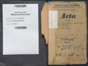 Schultz, Rudolf Wilhelm Otto geb. 25.02.1868; Bergreferendar; Prüfungs- u. Personalakten Band 1