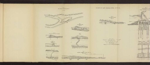 Plate 4. OVERFALL AND DRAW-DOOR WEIRS. Fig. 1. bis Fig. 10.