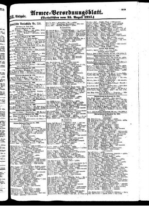652. Ausgabe. Mittwoch, 25. August 1915