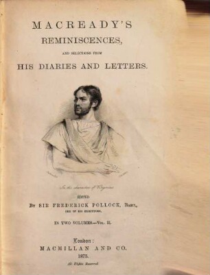 Reminiscences and selections from his diaries and letters, 2