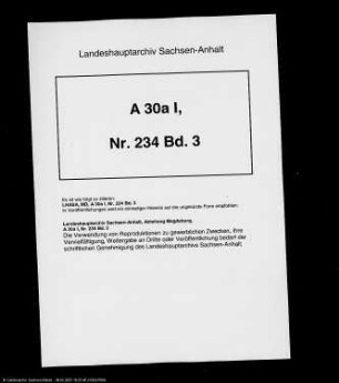 Kautionen der Beamten im Amt Bitterfeld