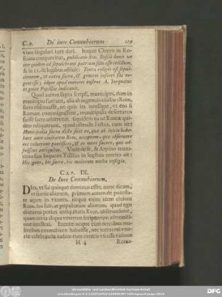 Cap. IX. De Iure Connubiorum.