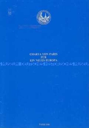 Dokumentation zur Konferenz über Sicherheit und Zusammenarbeit (KSZE) in Paris mit Faksimile-Autographen der Staatschefs der Teilnehmerstaaten
