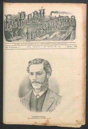[Retrato de] Constantino Carrasco. : Poeta peruano muerto el 2 de Mayo de 1877