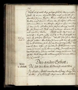 Das ander Gebott: Du solt dir kein bildnuß machen.