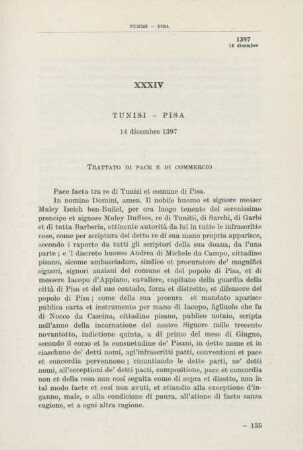 XXXIV Tunisi - Pisa 14 dicembre 1397