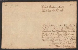 Johann Dürr (ca. 1600 - ca. 1663) Autographen: Albumblatt für Friedrich Svangesberger - BSB Autogr.Cim. Dürr, Johann