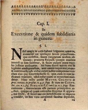 Diss. inaug. iur. de executione subsidiaria
