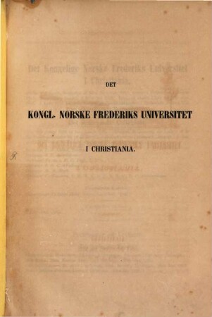 Det Kongl. Norske Frederiks Universitets matricul, 1851