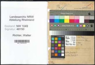 Entnazifizierung Walter Richter , geb. 25.08.1884 (Ingenieur)