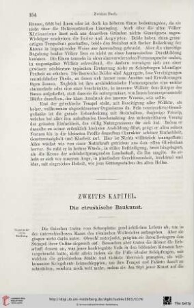 Zweites Kapitel: Die etruskische Baukunst