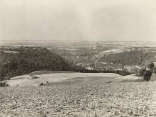 Triebischtal mit Meißen von Südwesten