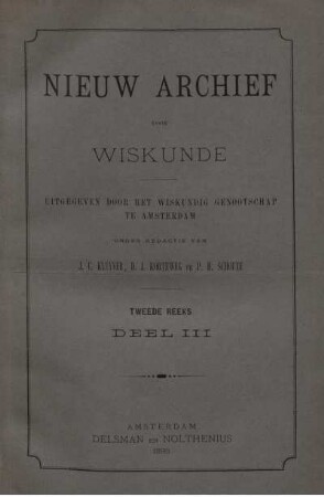 23: Nieuw archief voor wiskunde
