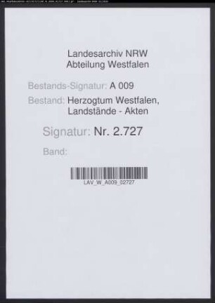 Vollmacht für die kurfürstlichen Landtagsdeputierten (Abschrift)
