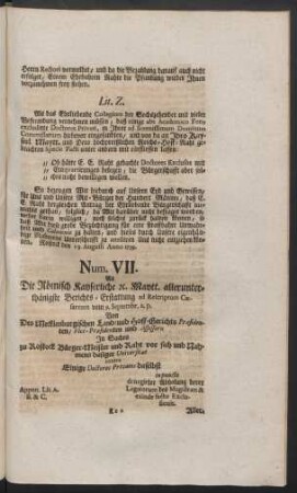 Num. VII.