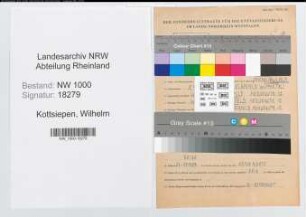 Entnazifizierung Wilhelm Kottsiepen, geb. 05.09.1895 (Lehrer)