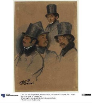 Ludwig Elsholtz, Wilhelm Krause, Karl Friedrich G. Lüderitz, Karl Friedrich Schulz