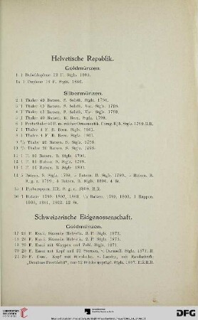 [Helvetische Republik, Schweizerische Eidgenossenschaft, Zürich, etc.] (Nr. 1266)