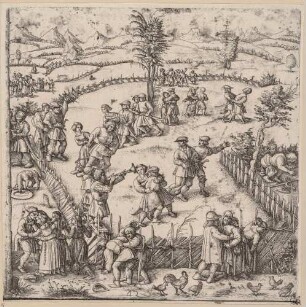 Bauernkirmes (2. Teil: Tanzende Bauern im Garten)