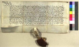 Sebolt, Abt des Egydien Klosters in Nürnberg, vidimiert einen Kaiserl. Lehenbrief von 1453. April 12. (1. Nr. 315).
