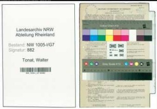 Entnazifizierung Walter Tonat , geb. 24.06.1922 (Postfacharbeiter)