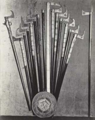 Steigerhäckel : Vitrine mit Steigerhäckel. Freiberg: Stadt- und Bergbaumuseum