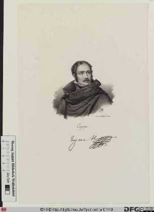 Bildnis Eugène-Rose de Beauharnais, 1815 Herzog von Leuchtenberg u. Fürst von Eichstätt