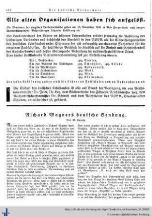 Alle alten Organisationen haben sich aufgelöst