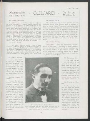 Algunas opiniones sobre el "Glosario" de Jorge Mañach