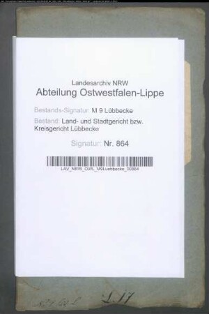 Erblasser: Lücking, Johann Friedrich: