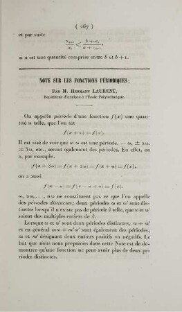 Note sur les fonctions périodiques.