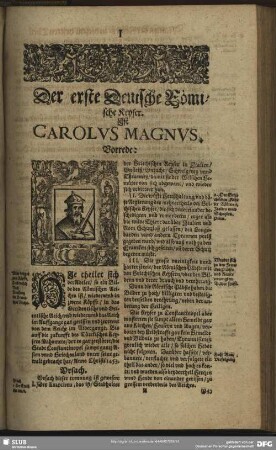 Der erste Deutsche Römische Keyser. Ist Carolus Magnus : erste Deutsche Römische Keyser. Ist Carolus Magnus