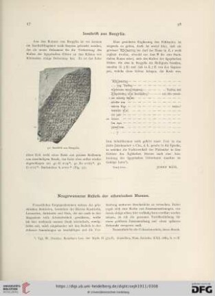 Neugewonnene Reliefs der athenischen Museen