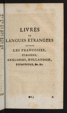 517-645, Livres en Langues Etrangers