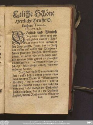 [Vermanung Lutheri.]