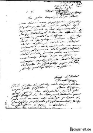 1: Brief von Franz Egon Coelestin Freiherr Beroldingen an Johann Wilhelm Ludwig Gleim