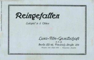 Filmprogramm von "Reingefallen"